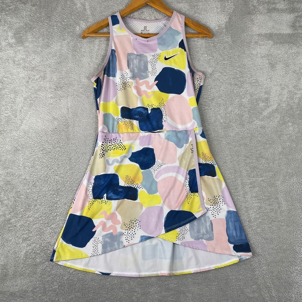 Nike Court Dri-Fit Dress Womens Small Petra Kvitova Tennis Wrap Aussie Open Mist